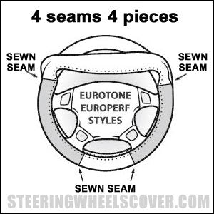 Wheelskins Euro Tone steering wheel cover