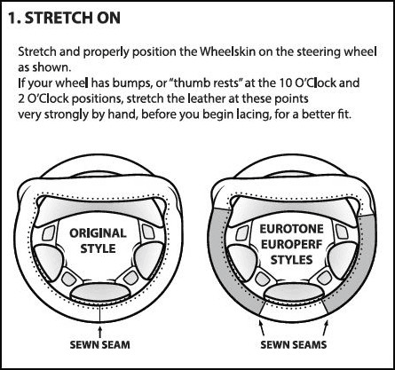 Wheelskins steering wheel cover installation guide
