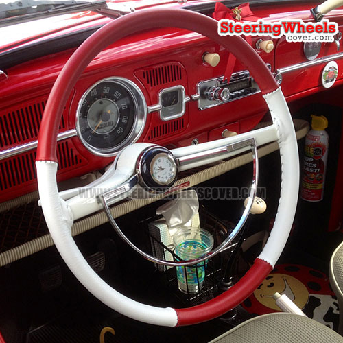 Wheelskins Euro Tone Steering Wheel Cover (18 to 22 inch Outside Diameter, Custom Size Special Order)