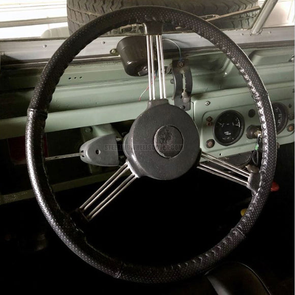 Wheelskins Euro Perforated Steering Wheel Cover (18 to 22 inch Outside Diameter, Custom Size Special Order)
